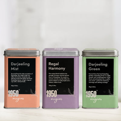 Darjeeling Green, Darjeeling Mist, & Regal Harmony