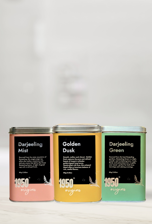 Darjeeling Green, Darjeeling Mist & Golden Dusk