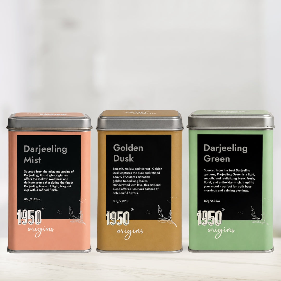Darjeeling Green, Darjeeling Mist & Golden Dusk