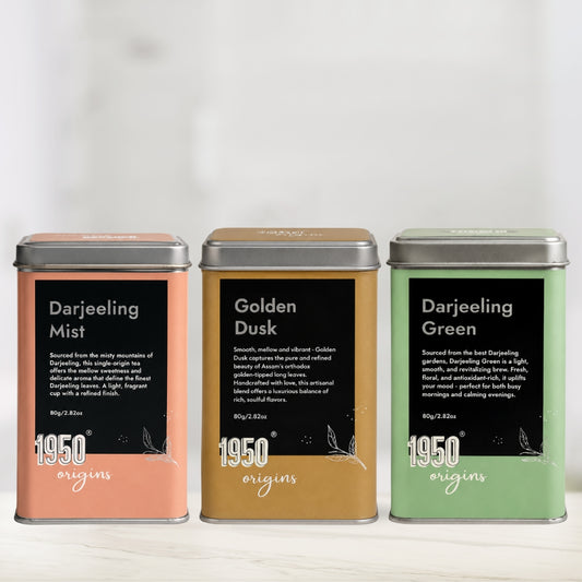 Darjeeling Green, Darjeeling Mist & Golden Dusk