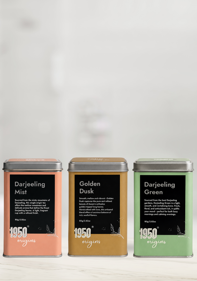 Darjeeling Green, Darjeeling Mist & Golden Dusk