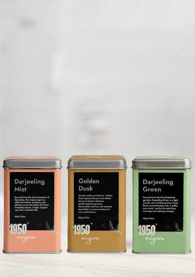 Darjeeling Green, Darjeeling Mist & Golden Dusk
